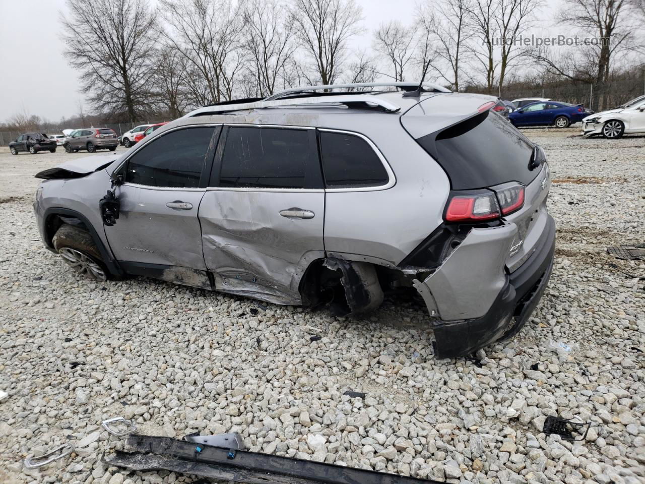 2021 Jeep Cherokee Latitude Lux Silver vin: 1C4PJMMX5MD166992