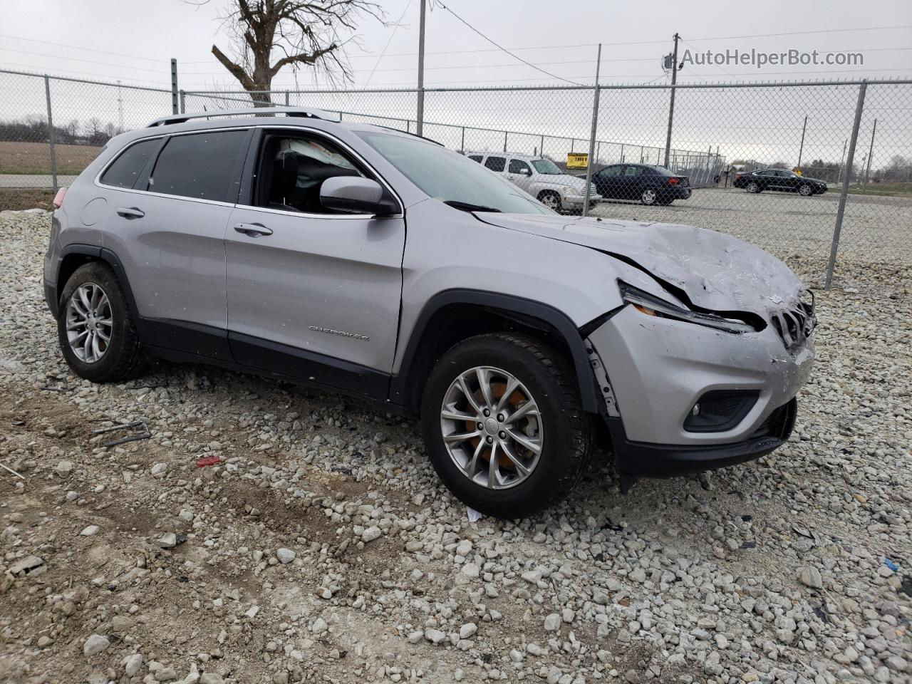 2021 Jeep Cherokee Latitude Lux Silver vin: 1C4PJMMX5MD166992