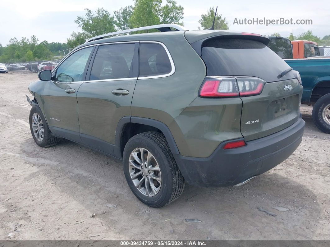 2021 Jeep Cherokee Latitude Lux 4x4 Зеленый vin: 1C4PJMMX5MD170587