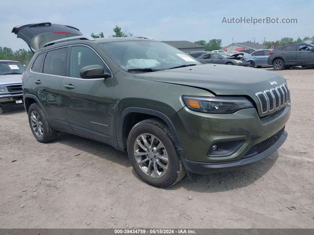 2021 Jeep Cherokee Latitude Lux 4x4 Зеленый vin: 1C4PJMMX5MD170587