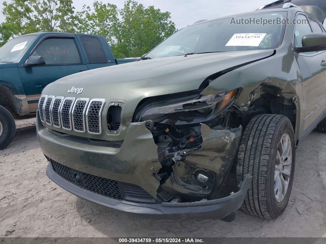 2021 Jeep Cherokee Latitude Lux 4x4 Зеленый vin: 1C4PJMMX5MD170587