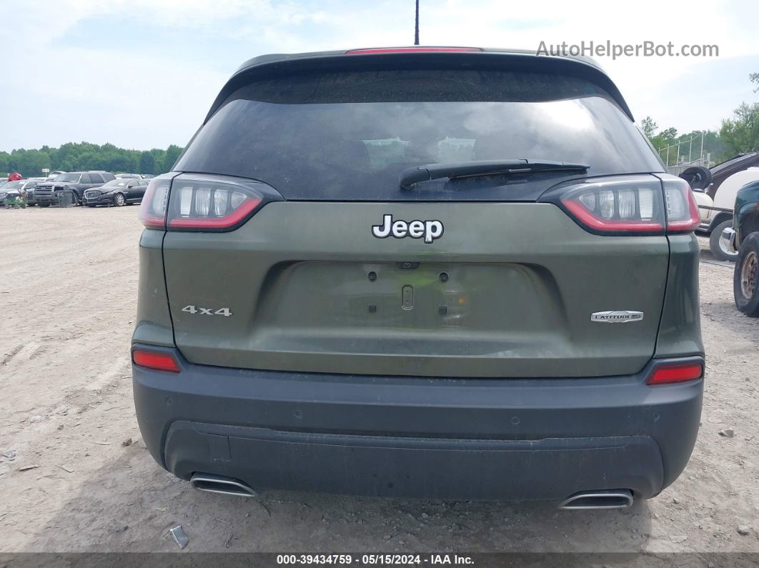 2021 Jeep Cherokee Latitude Lux 4x4 Зеленый vin: 1C4PJMMX5MD170587