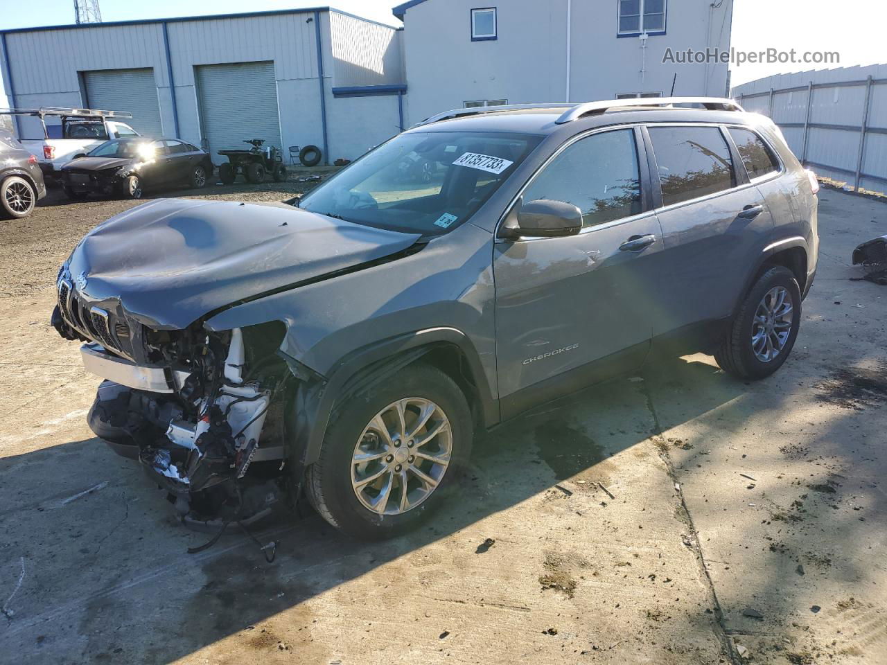 2021 Jeep Cherokee Latitude Lux Серый vin: 1C4PJMMX5MD182075