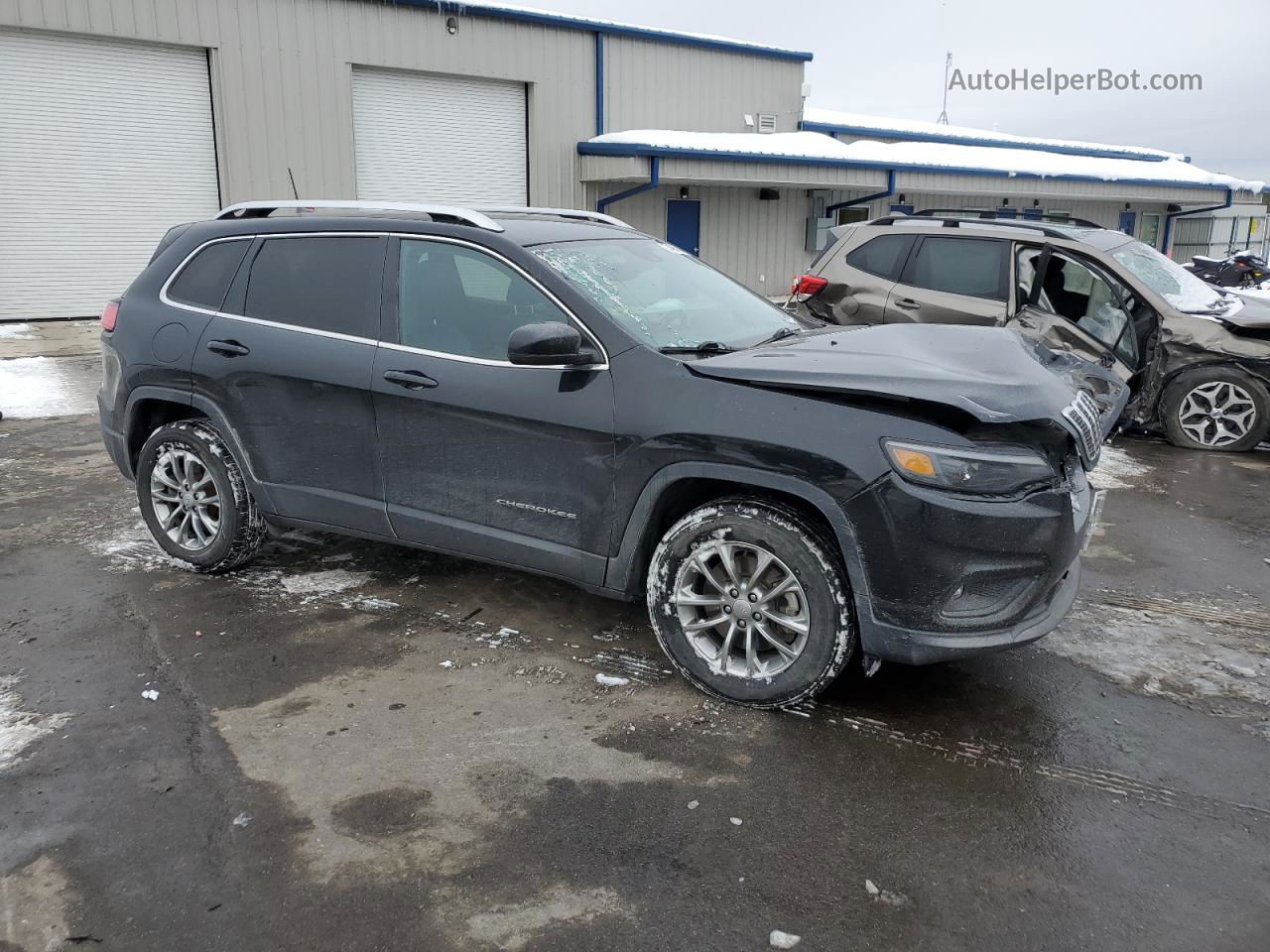 2021 Jeep Cherokee Latitude Lux Black vin: 1C4PJMMX6MD101908