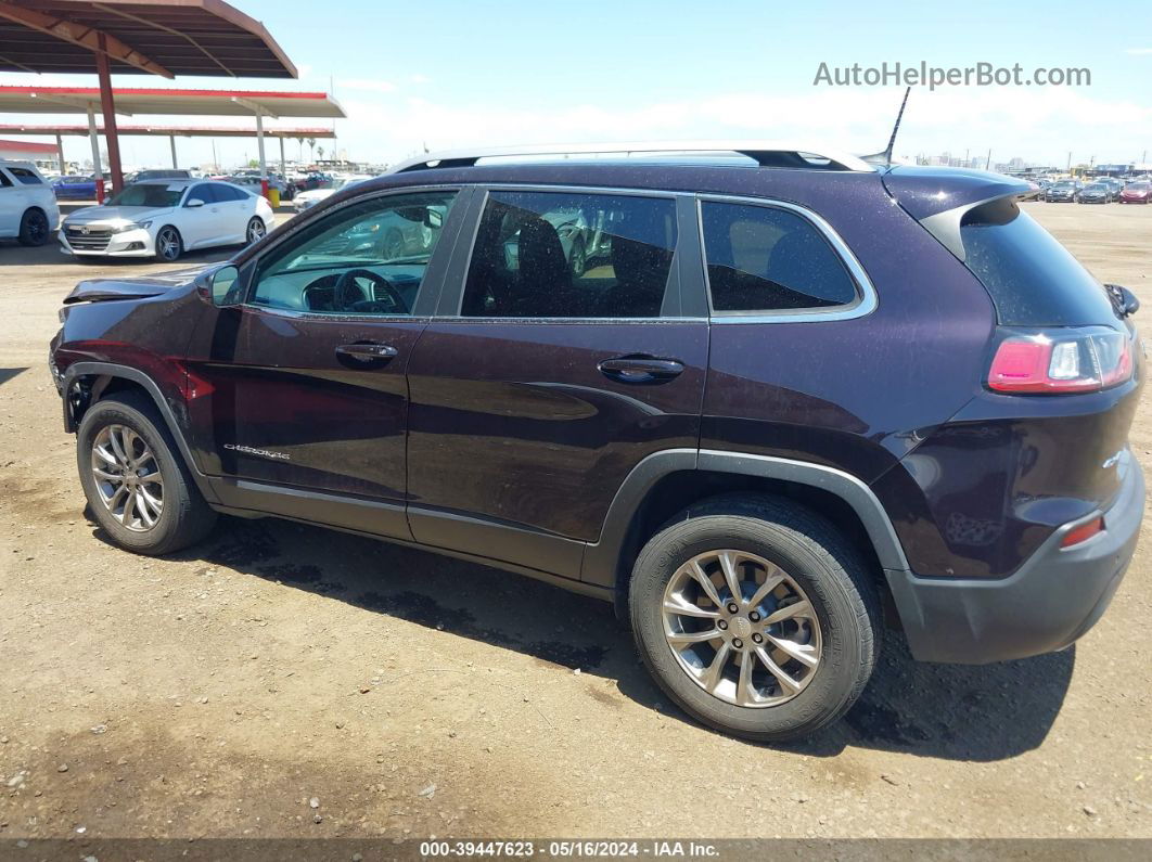 2021 Jeep Cherokee Latitude Lux 4x4 Purple vin: 1C4PJMMX6MD136965