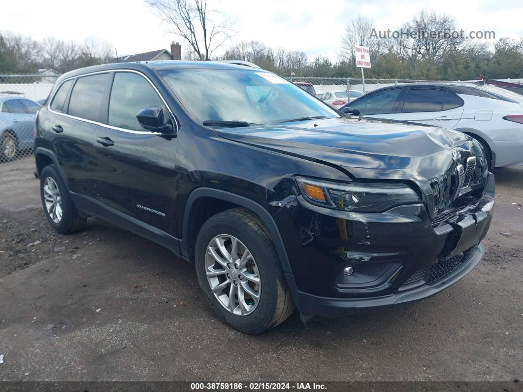 2021 Jeep Cherokee Latitude Lux 4x4 Black vin: 1C4PJMMX6MD205511