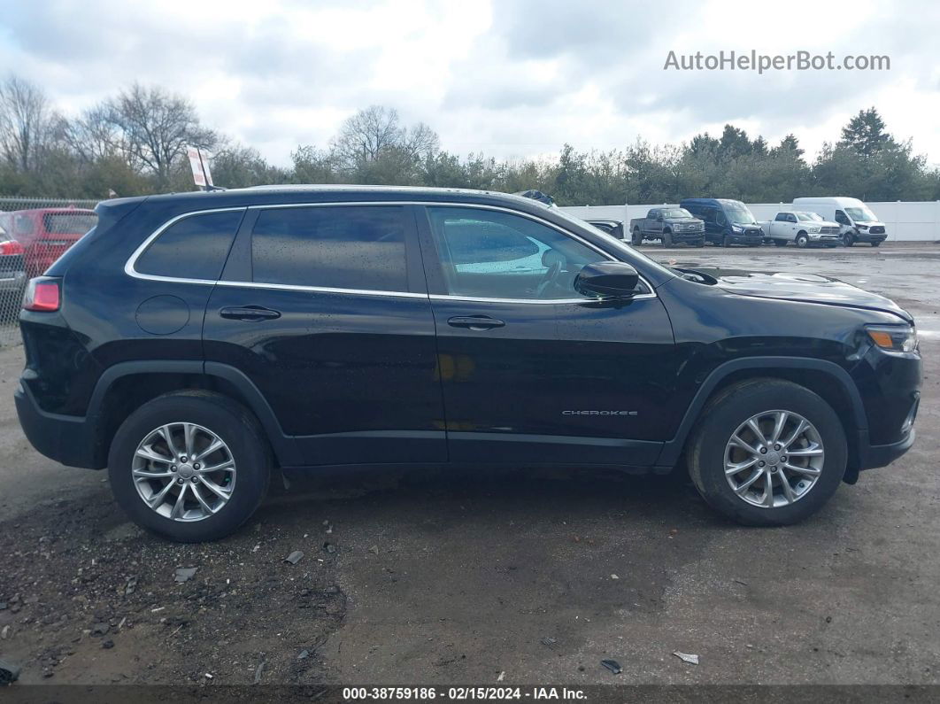 2021 Jeep Cherokee Latitude Lux 4x4 Black vin: 1C4PJMMX6MD205511