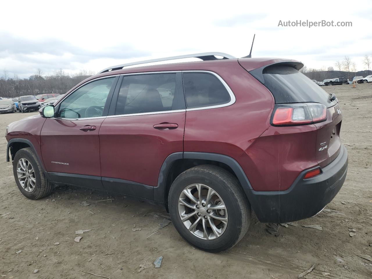 2021 Jeep Cherokee Latitude Lux Burgundy vin: 1C4PJMMX6MD237844