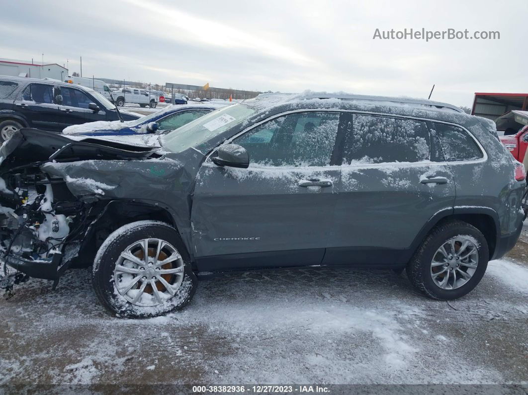 2021 Jeep Cherokee Latitude Lux 4x4 Gray vin: 1C4PJMMX6MD241053