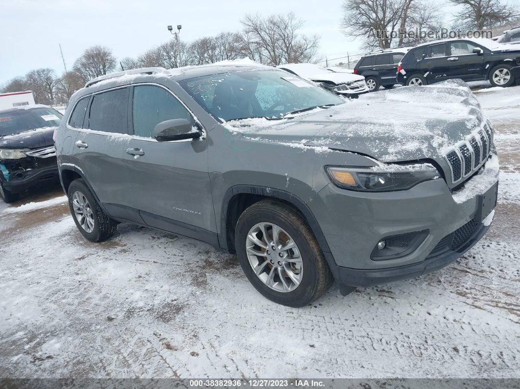 2021 Jeep Cherokee Latitude Lux 4x4 Gray vin: 1C4PJMMX6MD241053