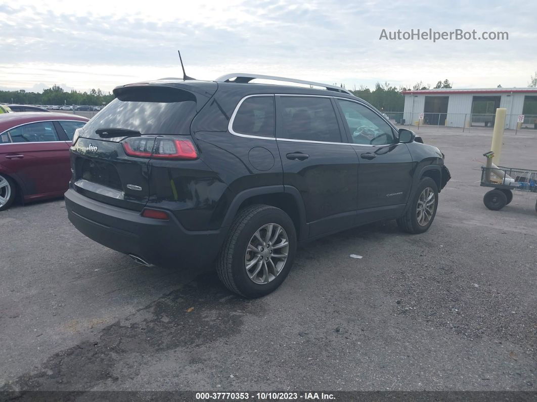 2021 Jeep Cherokee Latitude Lux 4x4 Black vin: 1C4PJMMX7MD201371