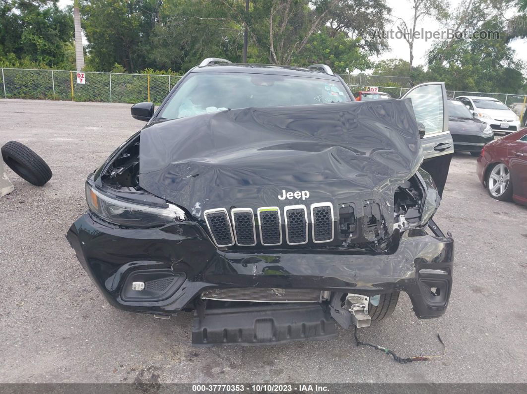 2021 Jeep Cherokee Latitude Lux 4x4 Black vin: 1C4PJMMX7MD201371