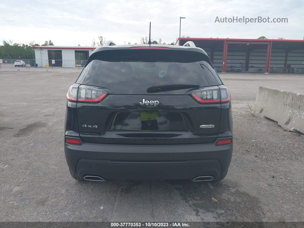 2021 Jeep Cherokee Latitude Lux 4x4 Black vin: 1C4PJMMX7MD201371