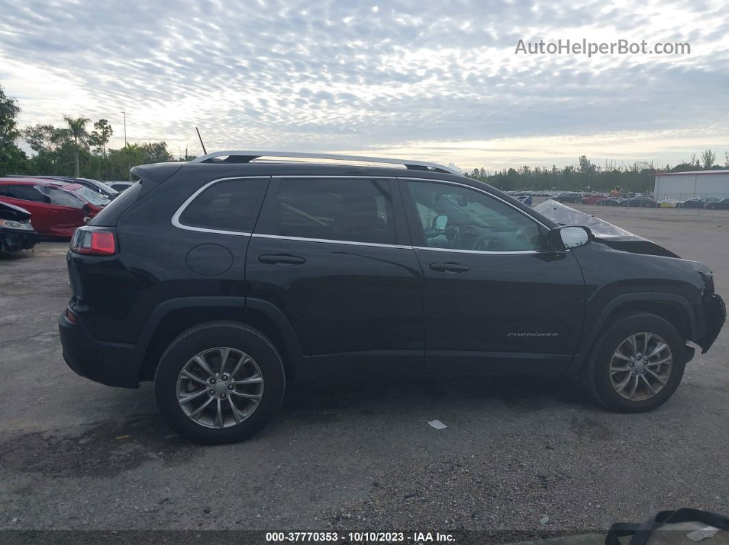 2021 Jeep Cherokee Latitude Lux 4x4 Black vin: 1C4PJMMX7MD201371