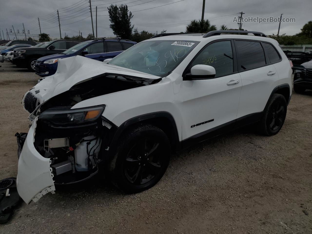 2021 Jeep Cherokee Latitude Lux Белый vin: 1C4PJMMX8MD105961