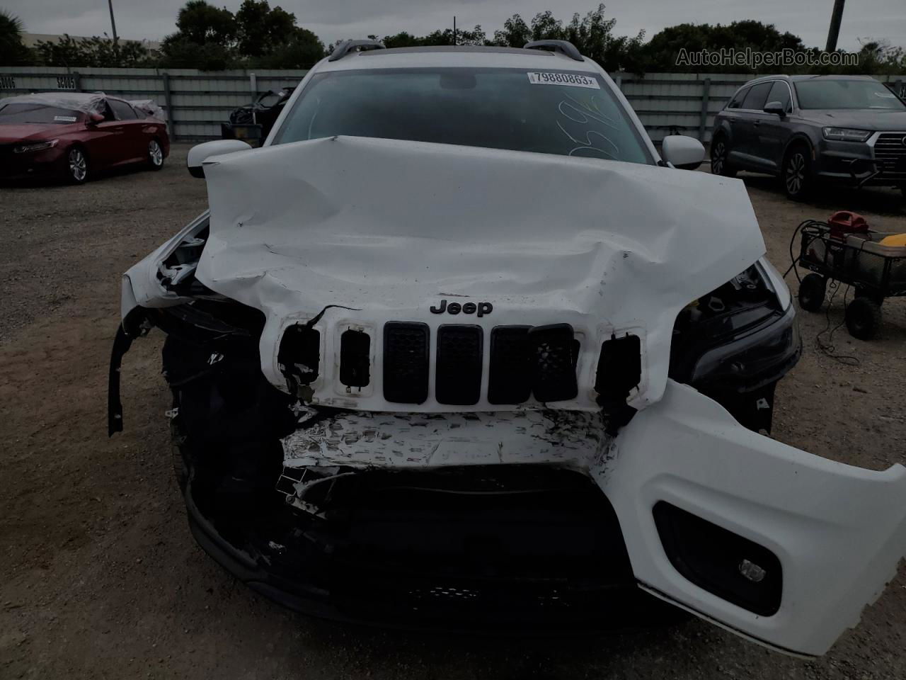 2021 Jeep Cherokee Latitude Lux Белый vin: 1C4PJMMX8MD105961