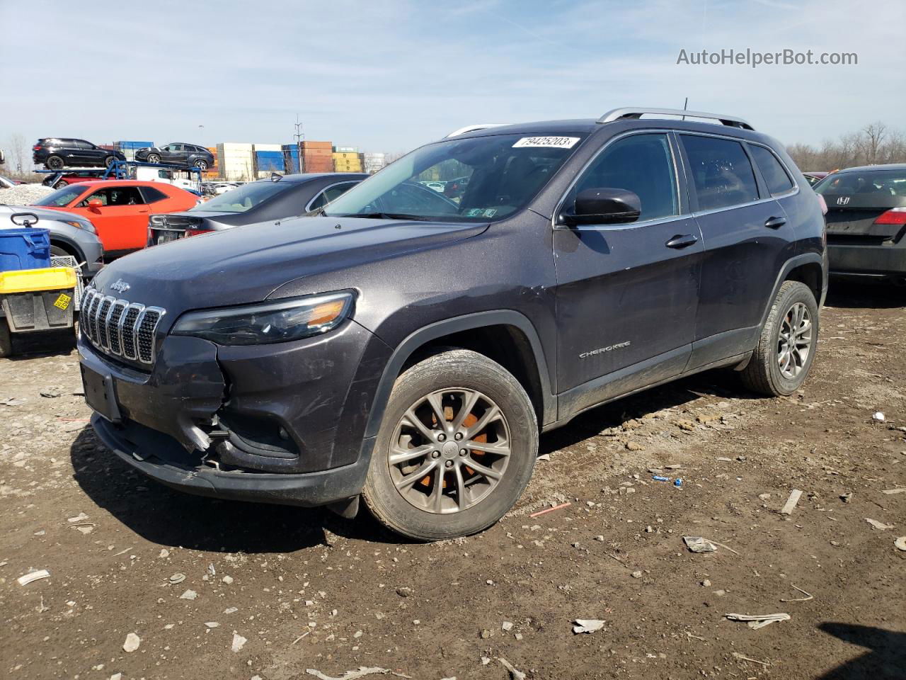 2021 Jeep Cherokee Latitude Lux Gray vin: 1C4PJMMX8MD126258