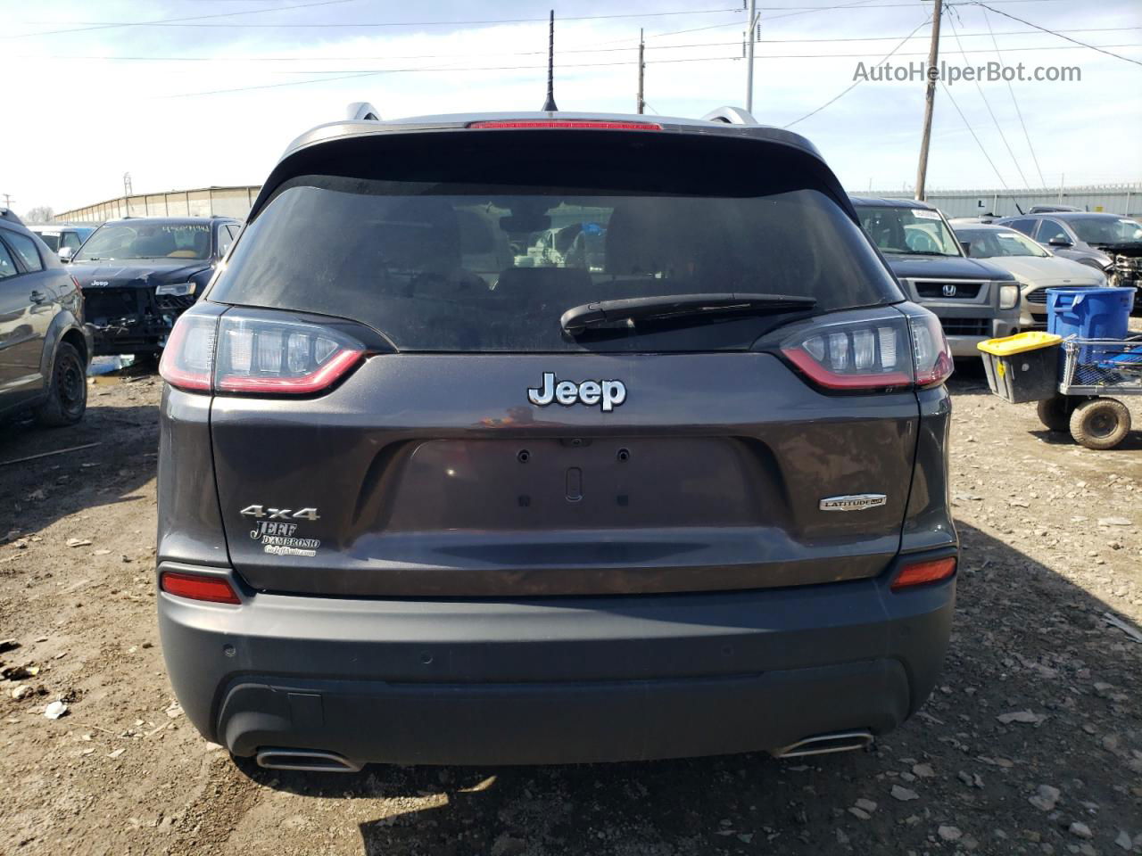 2021 Jeep Cherokee Latitude Lux Gray vin: 1C4PJMMX8MD126258