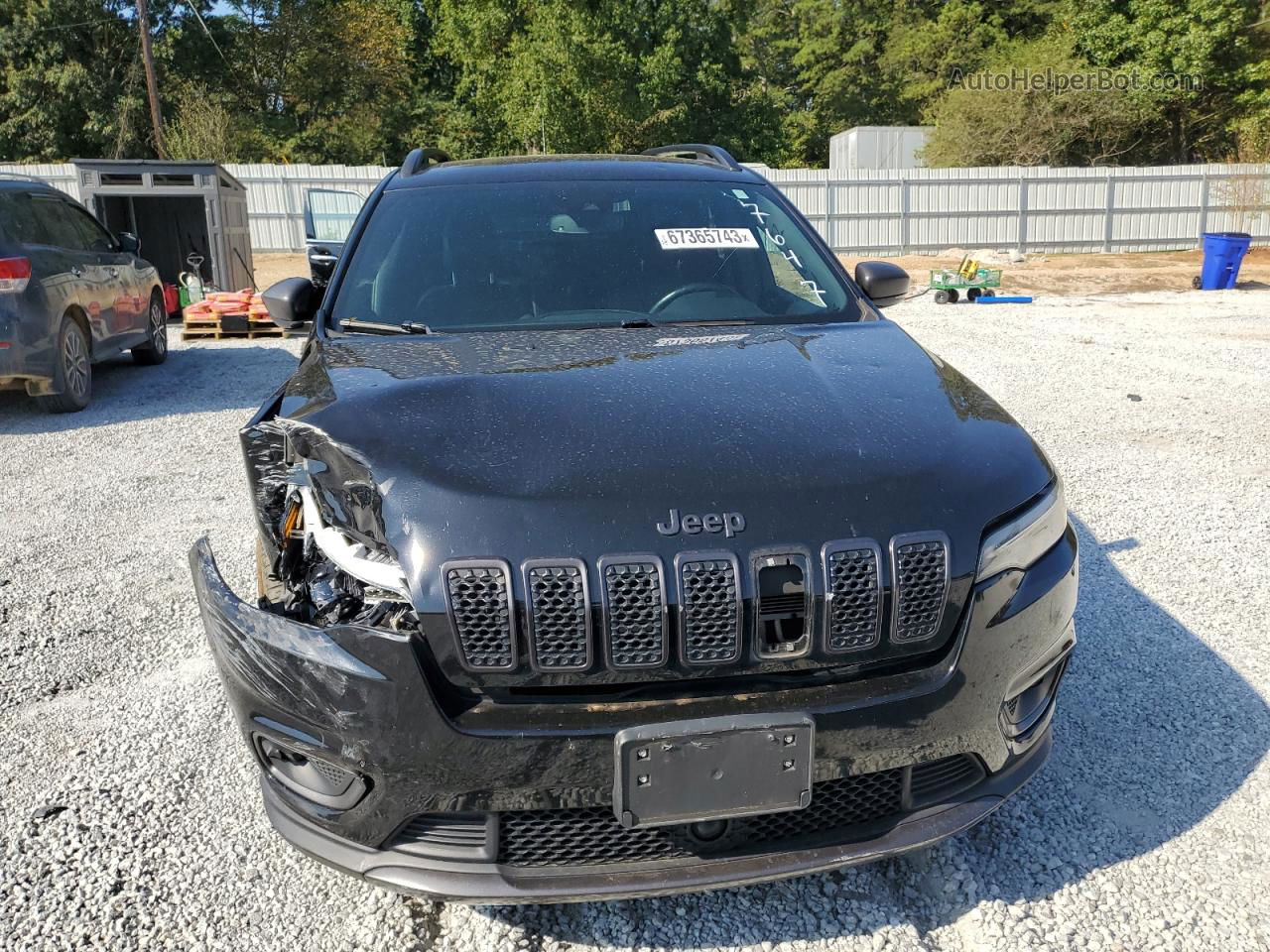 2021 Jeep Cherokee Latitude Lux Черный vin: 1C4PJMMX8MD137647