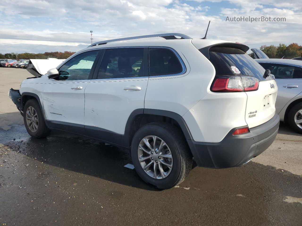 2021 Jeep Cherokee Latitude Lux White vin: 1C4PJMMX8MD141908