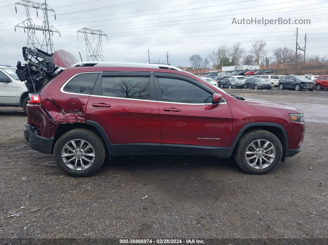 2021 Jeep Cherokee Latitude Lux 4x4 Бордовый vin: 1C4PJMMX8MD233536