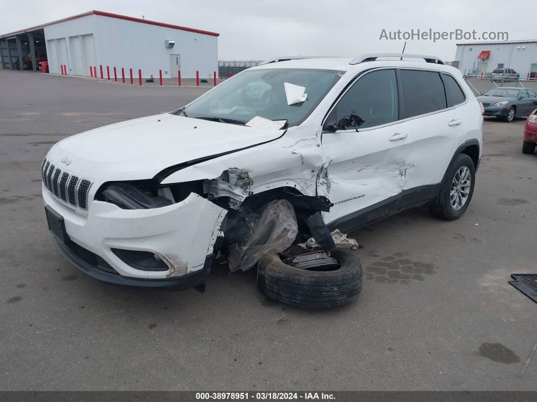 2021 Jeep Cherokee Latitude Lux 4x4 White vin: 1C4PJMMX9MD110795