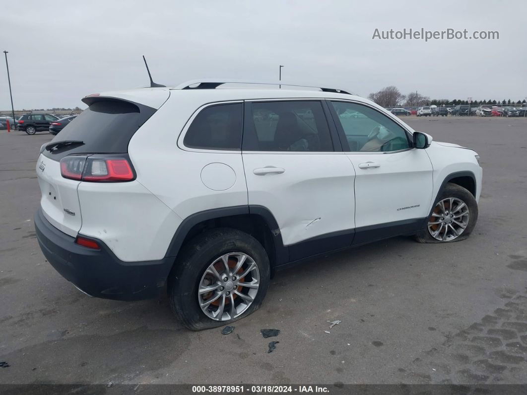 2021 Jeep Cherokee Latitude Lux 4x4 White vin: 1C4PJMMX9MD110795