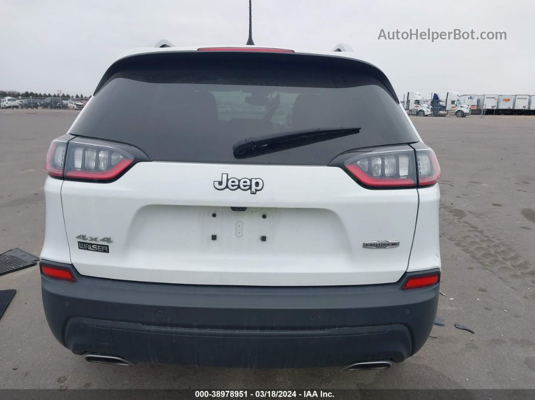 2021 Jeep Cherokee Latitude Lux 4x4 White vin: 1C4PJMMX9MD110795