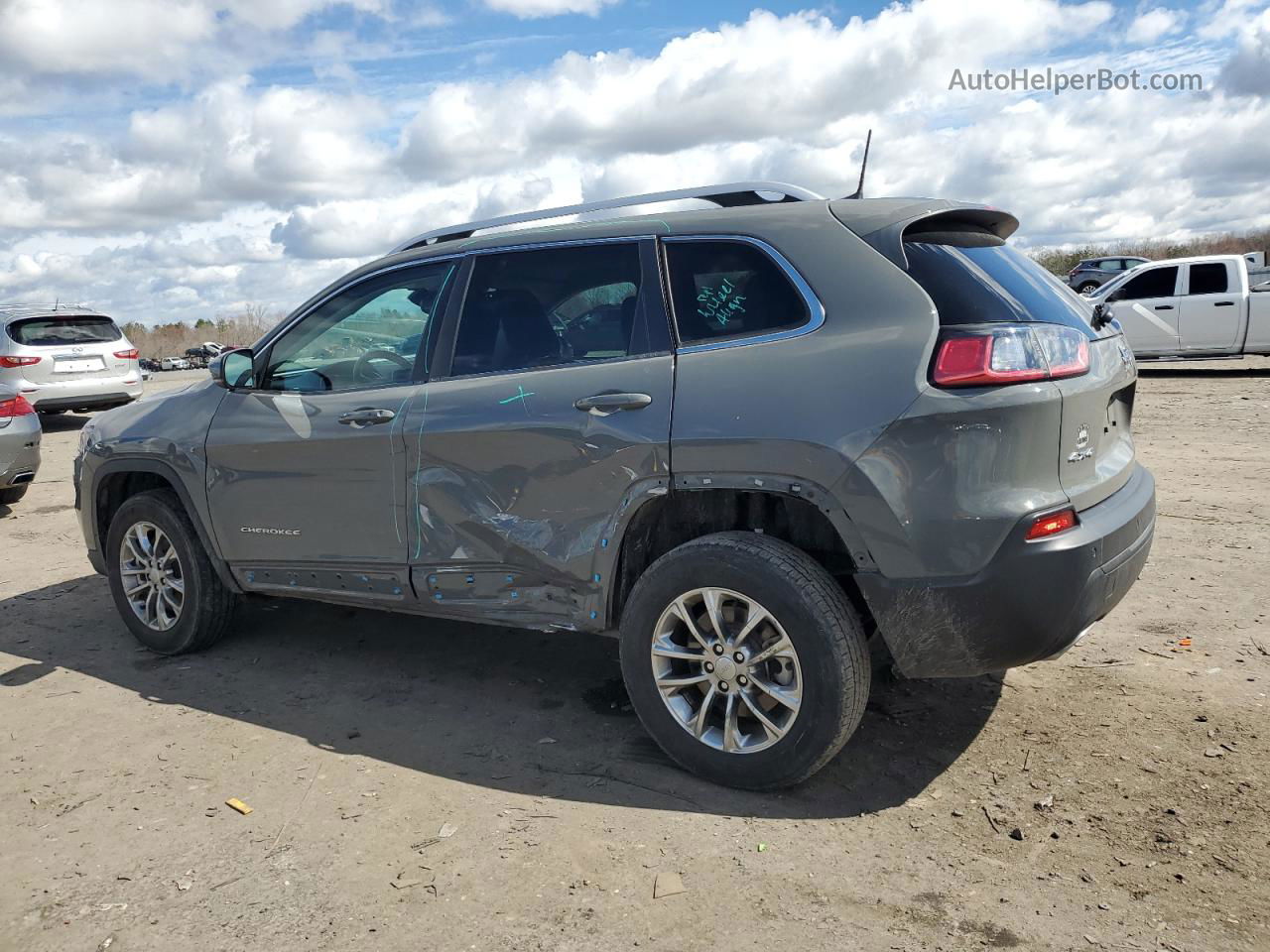 2021 Jeep Cherokee Latitude Lux Gray vin: 1C4PJMMX9MD145255