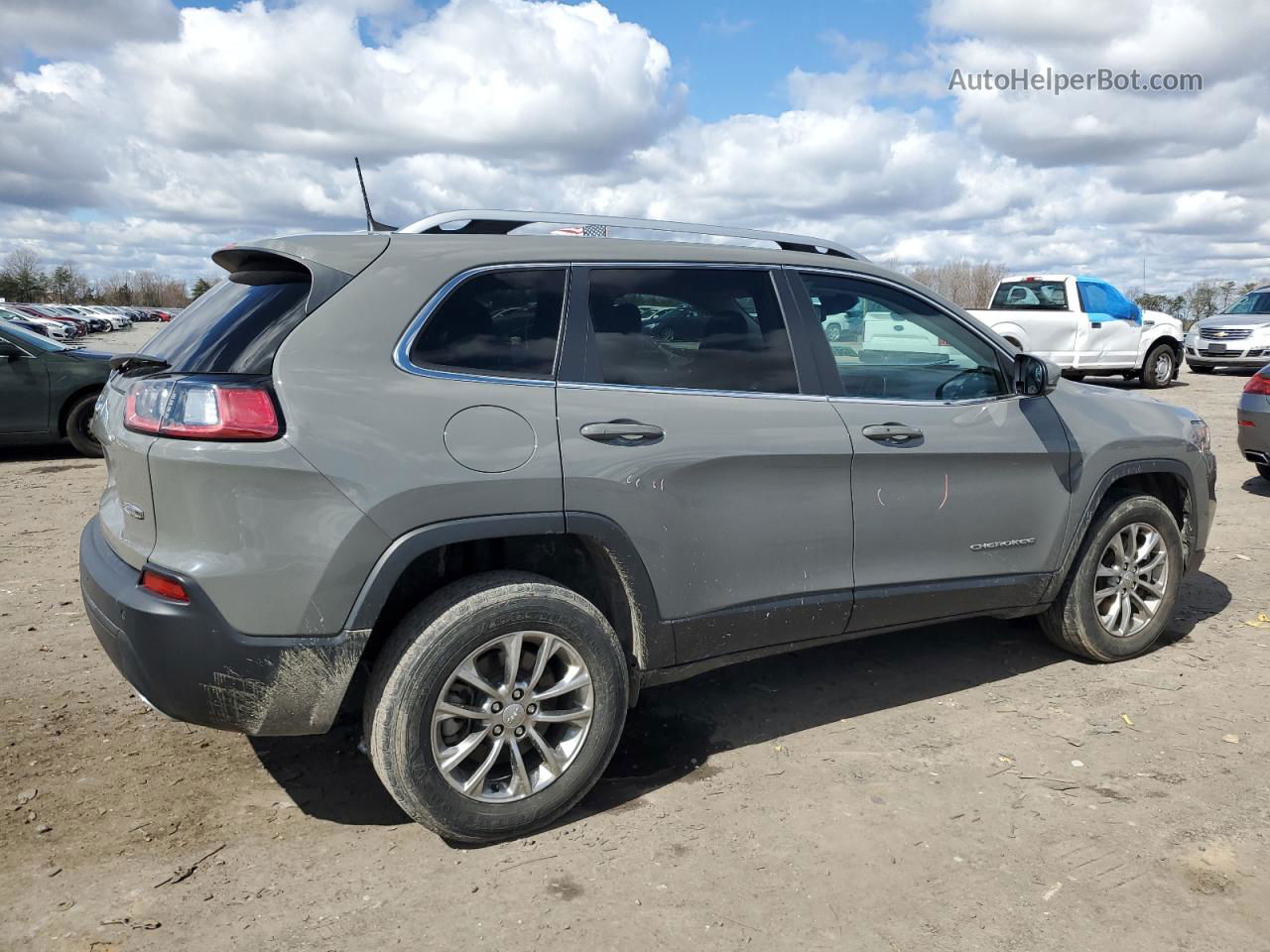 2021 Jeep Cherokee Latitude Lux Gray vin: 1C4PJMMX9MD145255