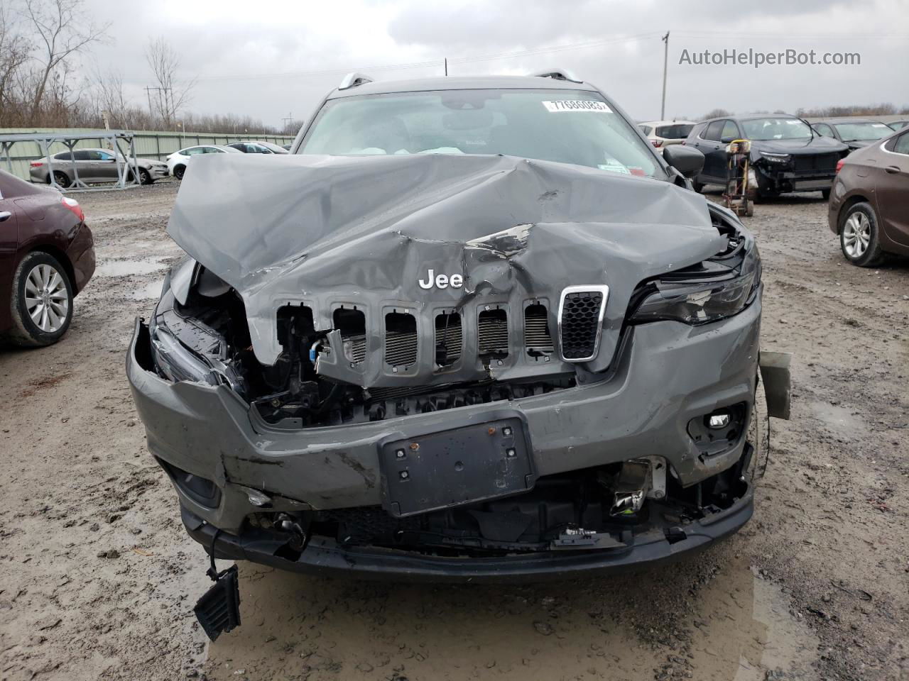 2021 Jeep Cherokee Latitude Lux Серый vin: 1C4PJMMX9MD224957