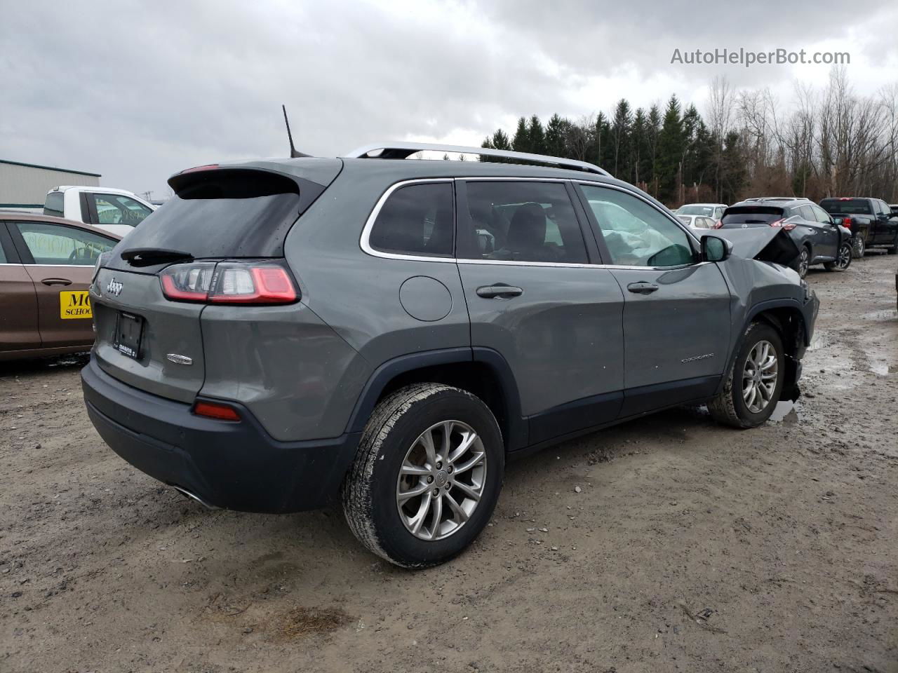 2021 Jeep Cherokee Latitude Lux Серый vin: 1C4PJMMX9MD224957