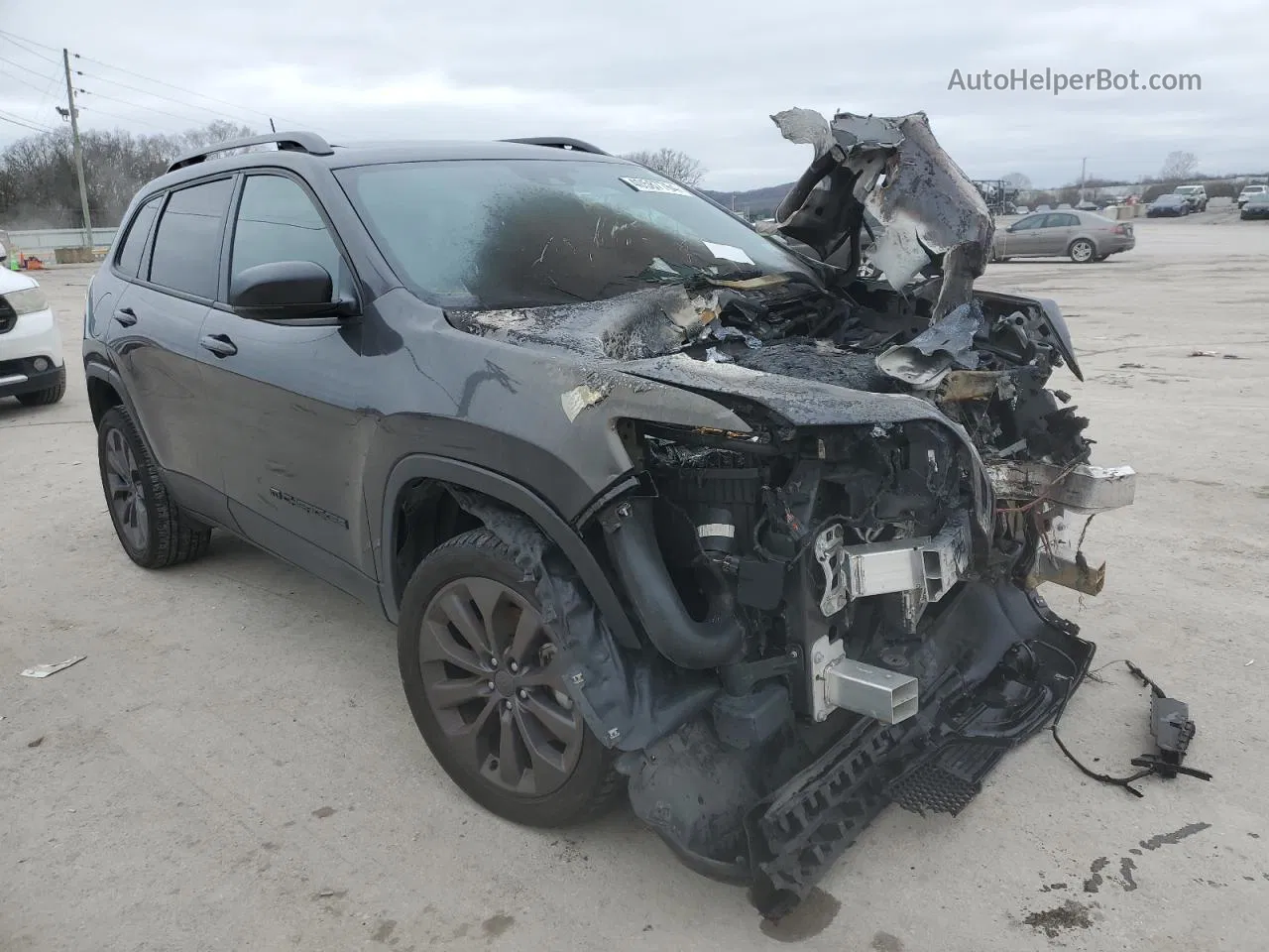 2021 Jeep Cherokee Latitude Lux Серый vin: 1C4PJMMX9MD225137