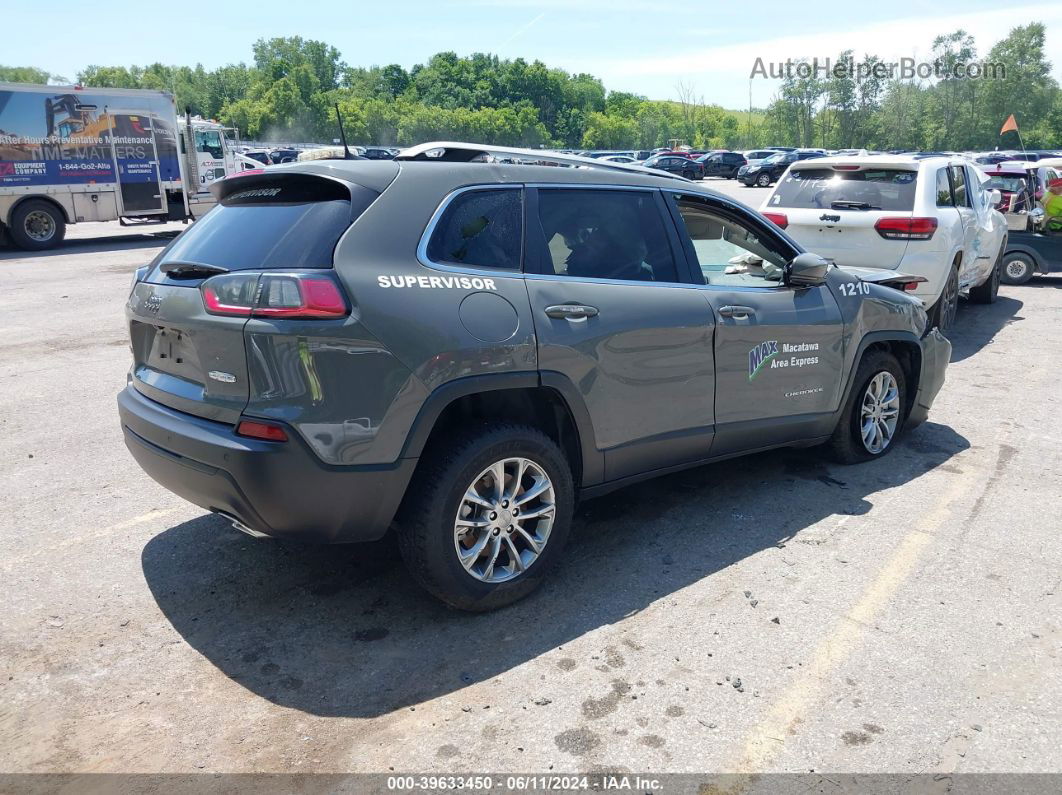 2021 Jeep Cherokee Latitude Lux 4x4 Gray vin: 1C4PJMMX9MD241418