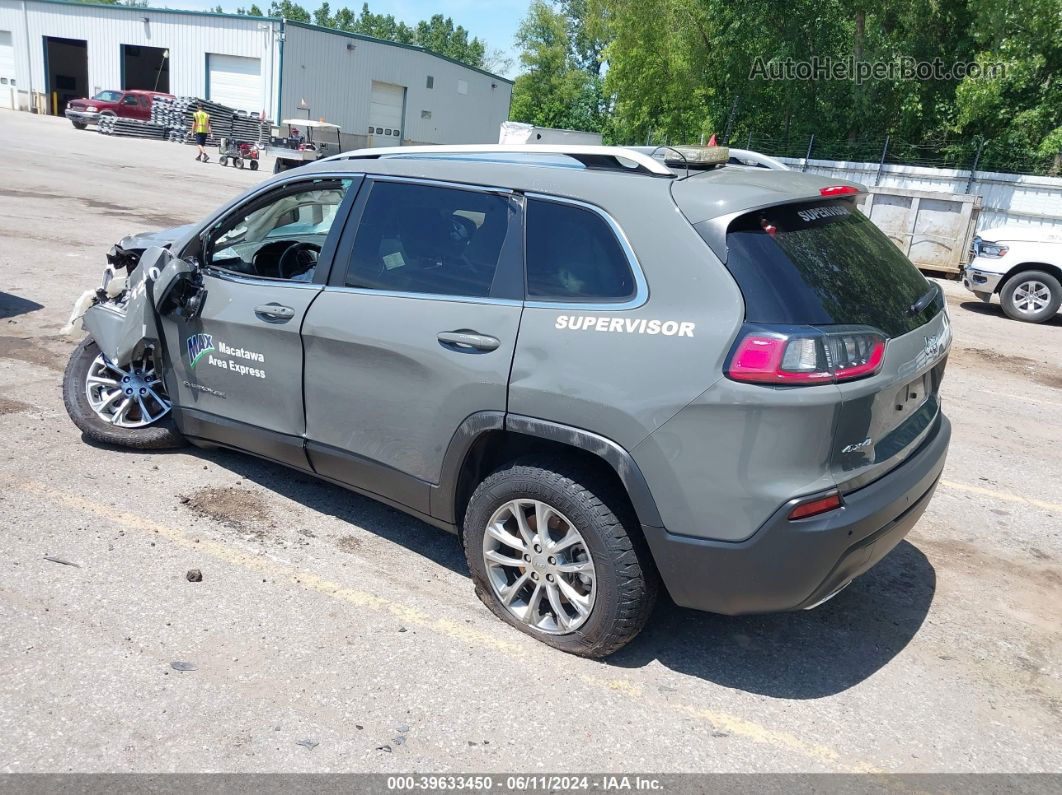 2021 Jeep Cherokee Latitude Lux 4x4 Gray vin: 1C4PJMMX9MD241418