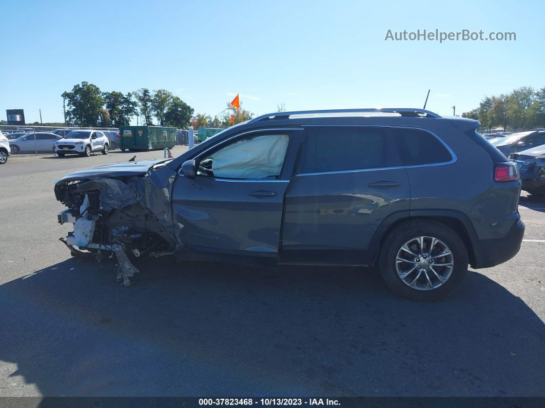 2021 Jeep Cherokee Latitude Lux 4x4 Gray vin: 1C4PJMMXXMD102124