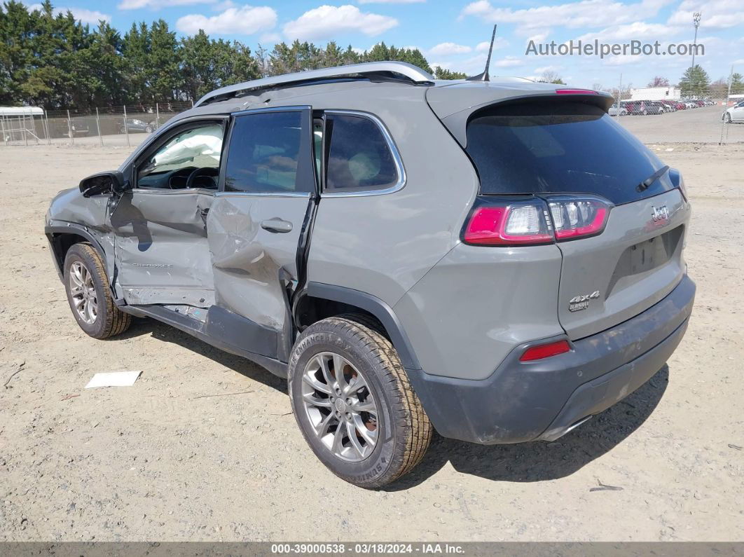 2021 Jeep Cherokee Latitude Lux 4x4 Gray vin: 1C4PJMMXXMD105671