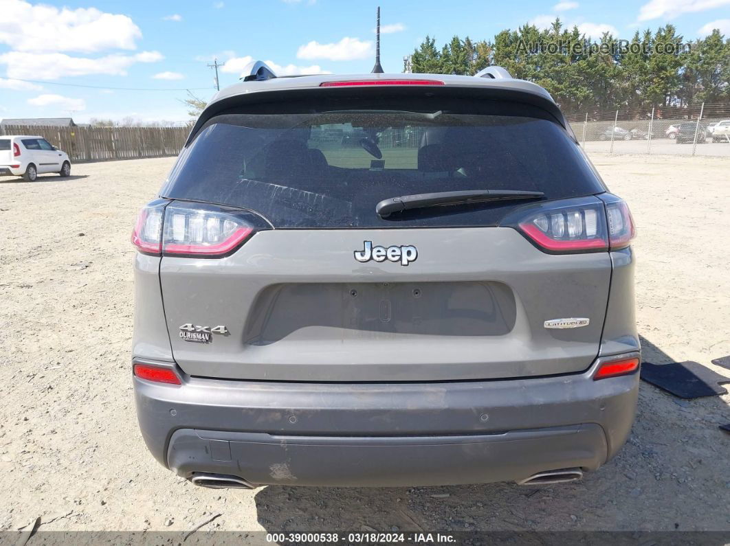 2021 Jeep Cherokee Latitude Lux 4x4 Gray vin: 1C4PJMMXXMD105671