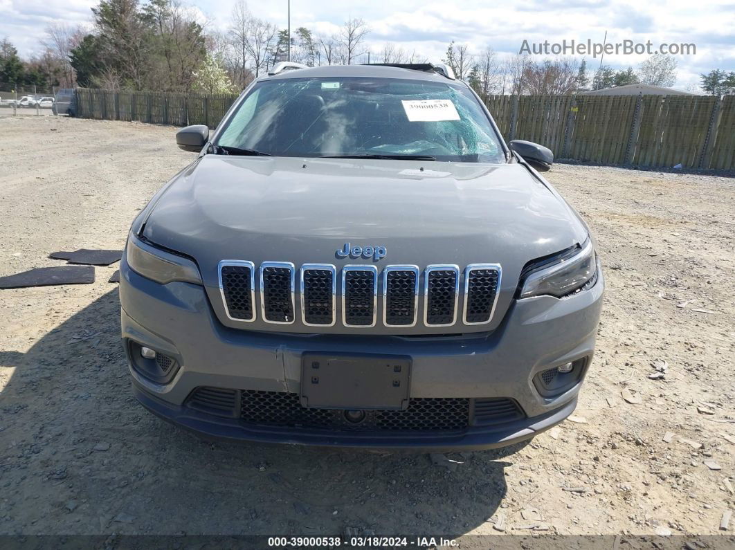 2021 Jeep Cherokee Latitude Lux 4x4 Gray vin: 1C4PJMMXXMD105671