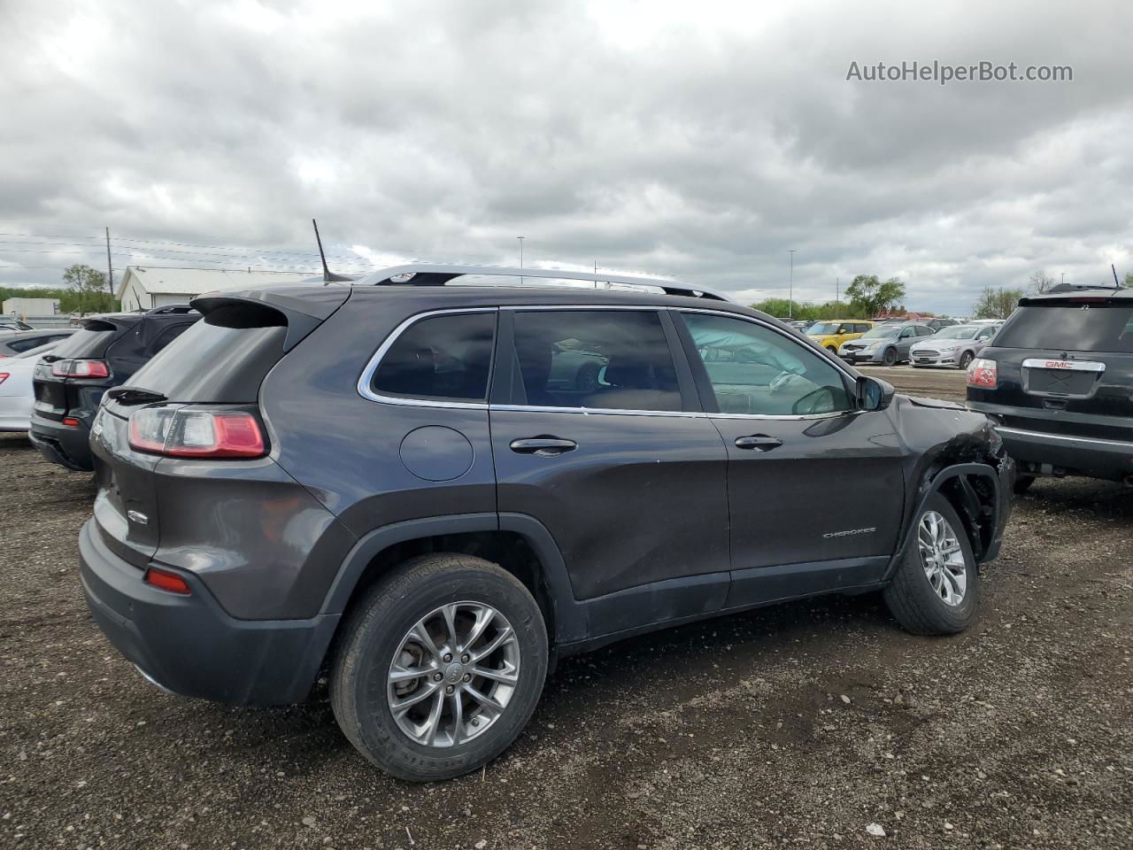 2021 Jeep Cherokee Latitude Lux Серый vin: 1C4PJMMXXMD109803