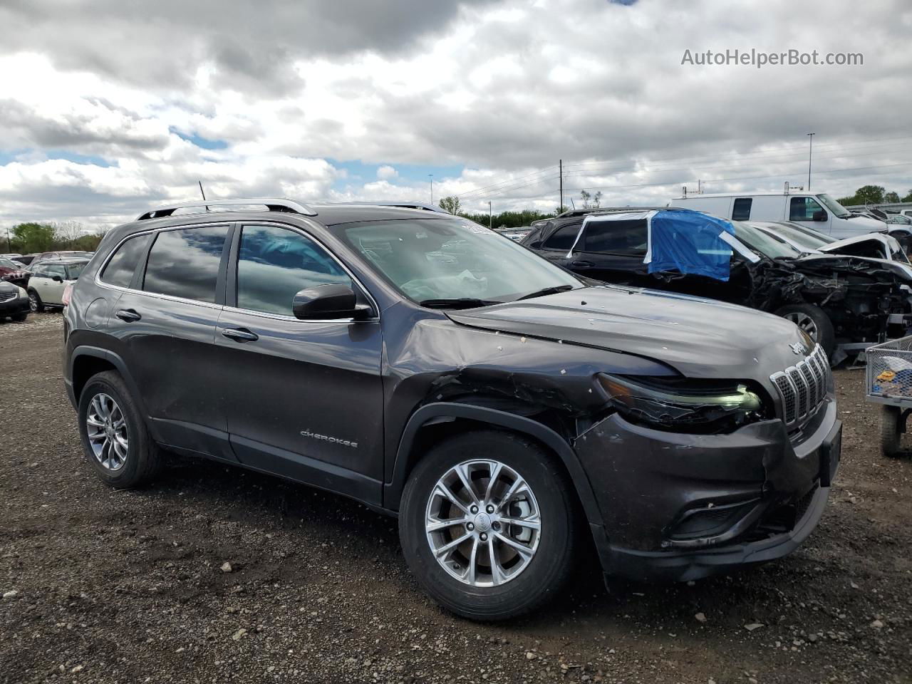 2021 Jeep Cherokee Latitude Lux Серый vin: 1C4PJMMXXMD109803