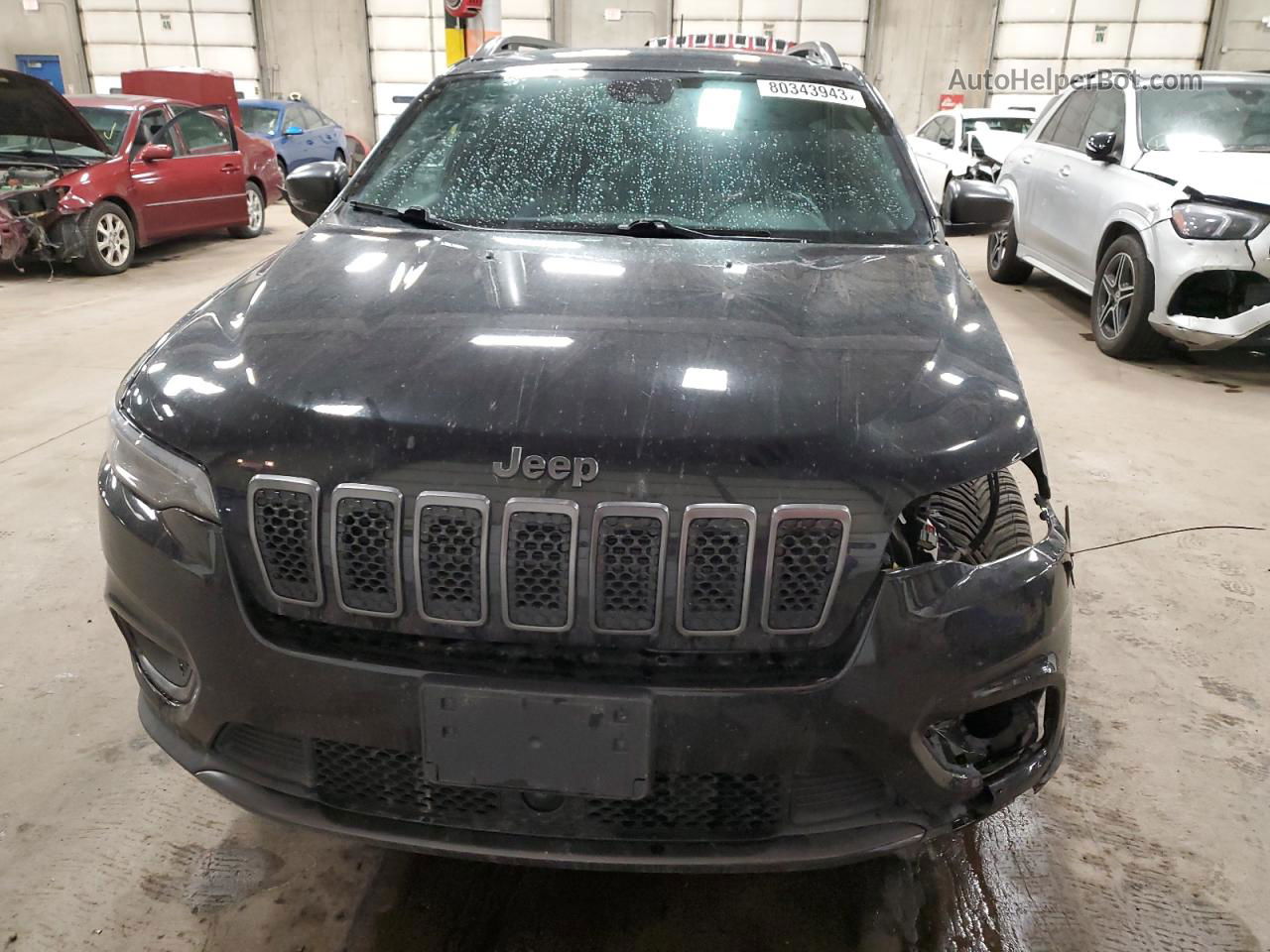 2021 Jeep Cherokee Latitude Lux Black vin: 1C4PJMMXXMD111065