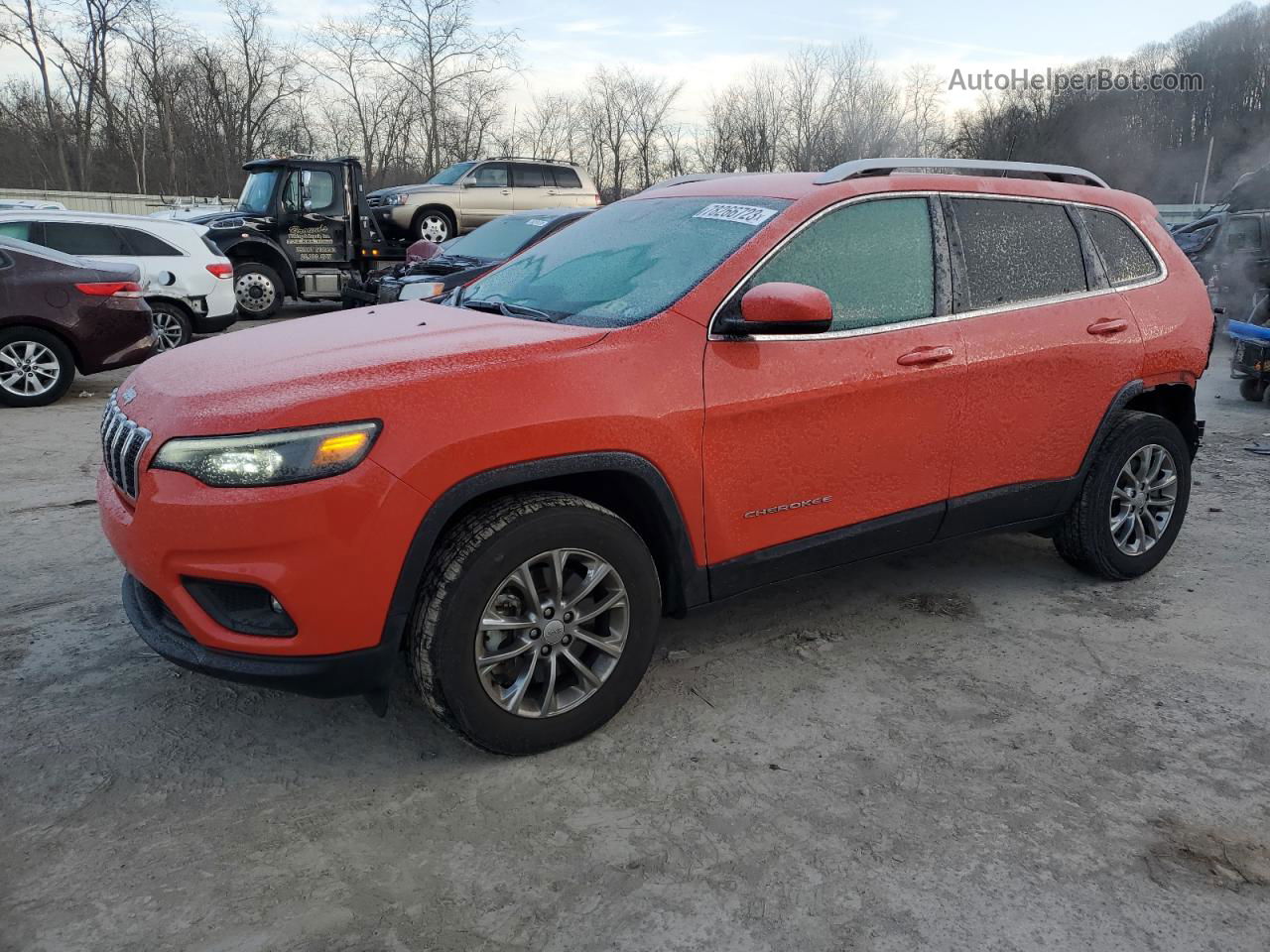 2021 Jeep Cherokee Latitude Lux Orange vin: 1C4PJMMXXMD111910