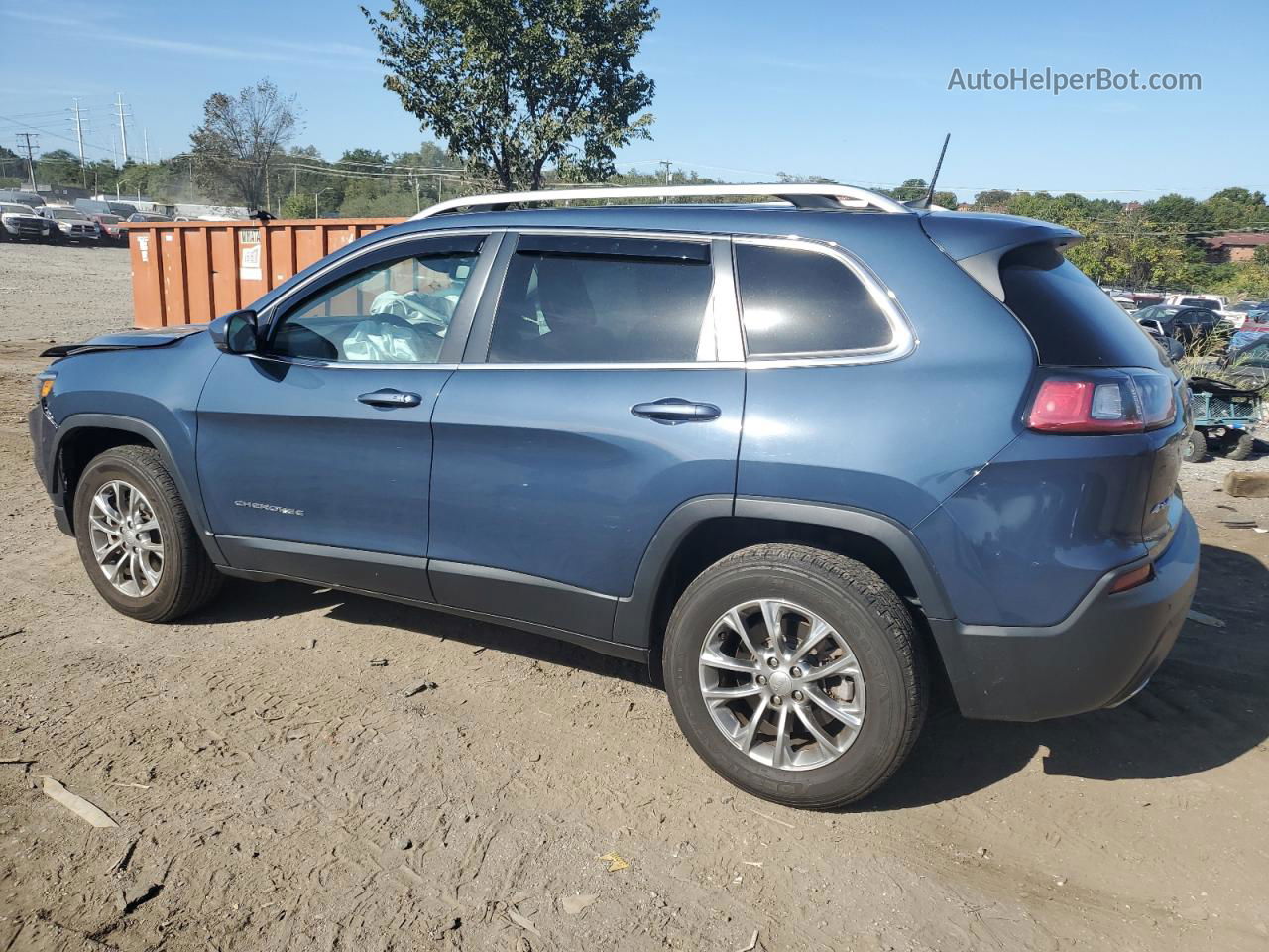 2021 Jeep Cherokee Latitude Lux Синий vin: 1C4PJMMXXMD128920