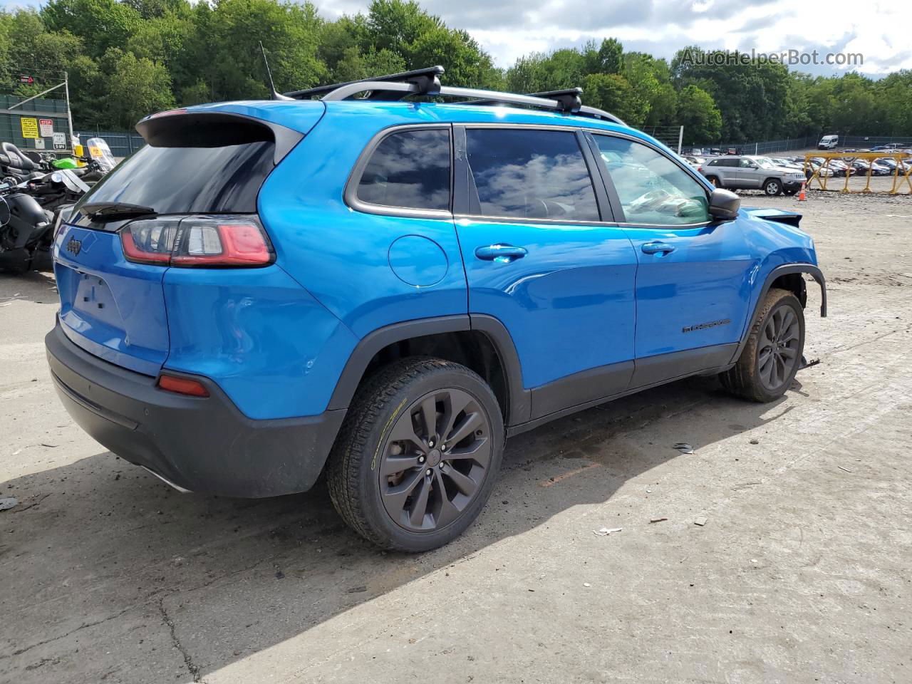 2021 Jeep Cherokee Latitude Lux Blue vin: 1C4PJMMXXMD185392