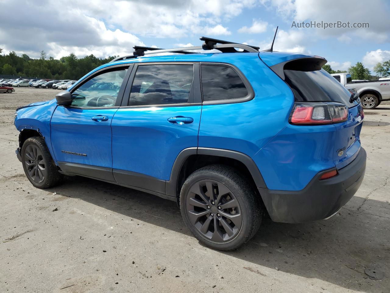 2021 Jeep Cherokee Latitude Lux Blue vin: 1C4PJMMXXMD185392