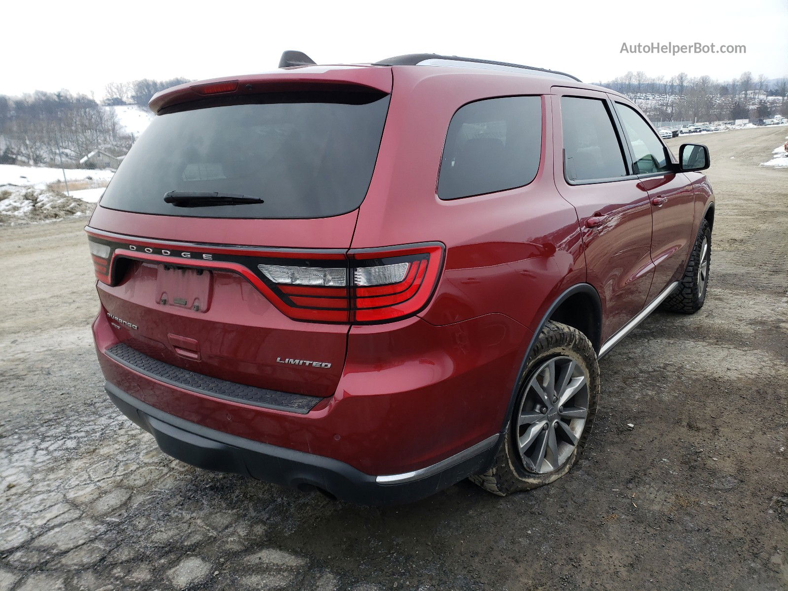 2014 Dodge Durango Limited Red vin: 1C4RDJDG3EC383432