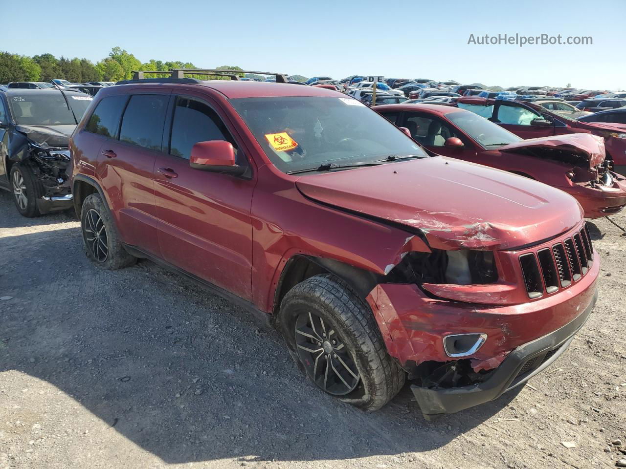 2014 Jeep Grand Cherokee Laredo Red vin: 1C4RJEAG1EC206835