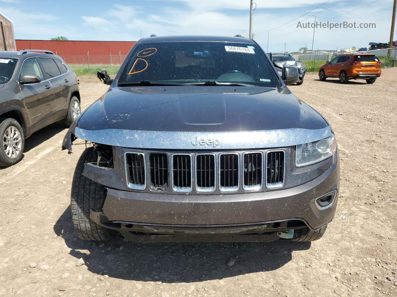 2014 Jeep Grand Cherokee Laredo Серый vin: 1C4RJEAG2EC157161