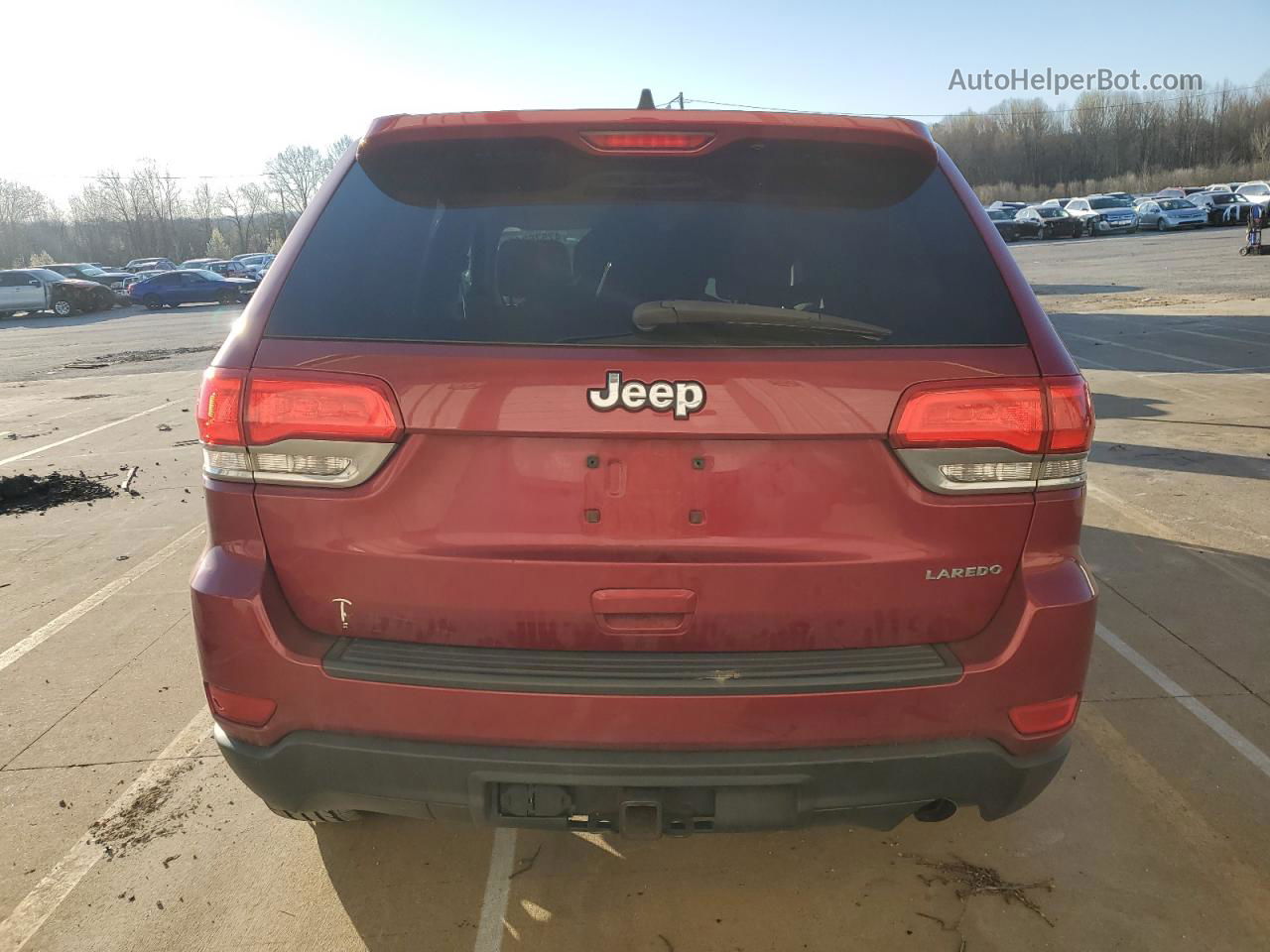 2014 Jeep Grand Cherokee Laredo Red vin: 1C4RJEAG3EC130616